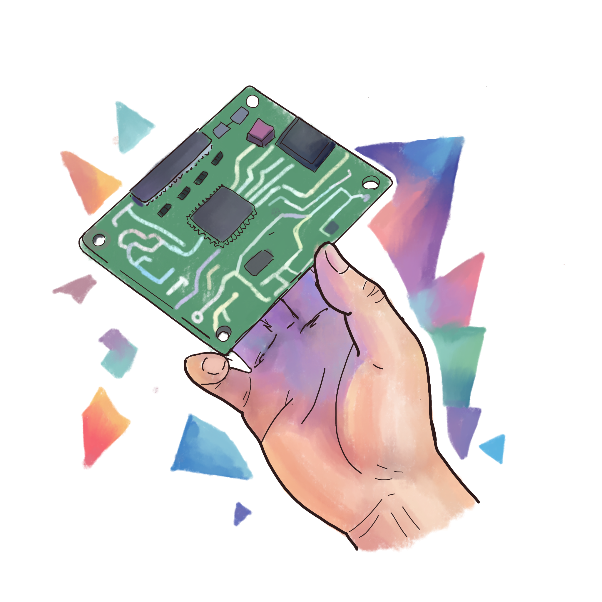 Traces sticker
